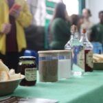 Stand do grupo “Cana-de-açúcar: fonte de alimento, energia e sustentabilidade”