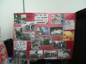 Stand do grupo “A crueldade humana é a exploração animal no ramo industrial”